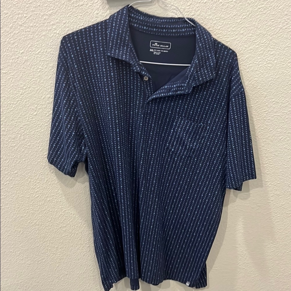 Peter Millar Blue Casual Button Down Shirt